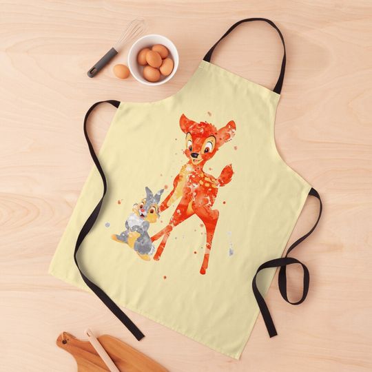 Bambi And Thumper Bambi Print Tshirt -  Painting Watercolor Iphone Case Apron