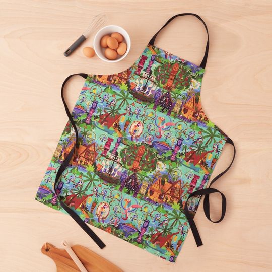 The ORIGINAL Enchanted Tiki Room Collage Apron