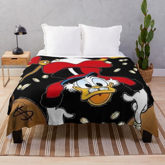 Scrooge McDuck Throw Blanket