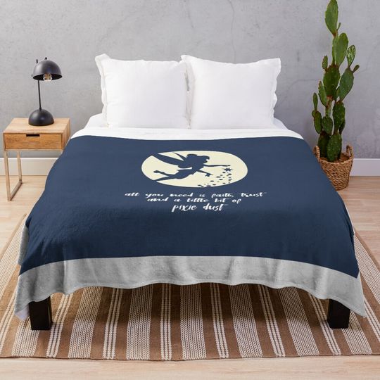 Tinkerbell quotes Throw Blanket