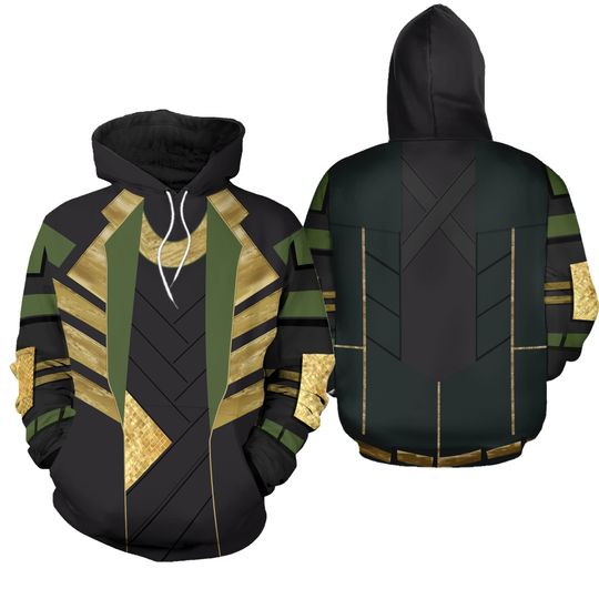 Avengers Loki Hoodie Pullover 3D Print Sweatshirt Coat Cosplay Costume Unisex