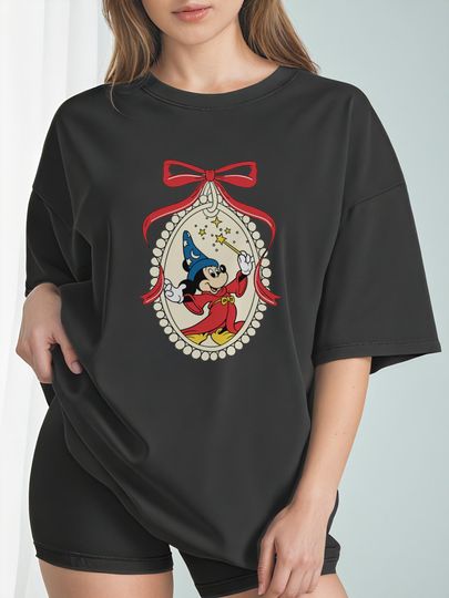 Coquette Bow Retro Disney Fantasia Movie Shirt, Fantasia Sorcerer Mickey T-shirt, Fantasmic Tee, Disney Trip Tee, Disney Movie Fans Shirt