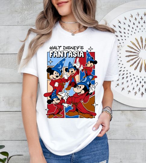 Discover Disney Fantasia Shirt, Mickey Wizard T-Shirt, Mickey Fantasy Tee