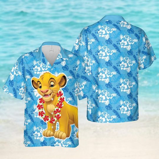 The Lion King Hawaii Shirt, Animal Kingdom Shirt, Simba Button Up Shirt, Disney Safari Shirt, Family Vacation Shirt, Gift For Friends