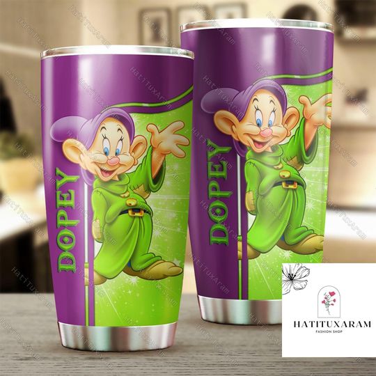Halloween Dopey Tumbler, Snow White Dopey Tumbler, Seven Dwarfs Tumbler, Disney Princess Tumbler, Disneyland Tumbler, Disneyworld Gift