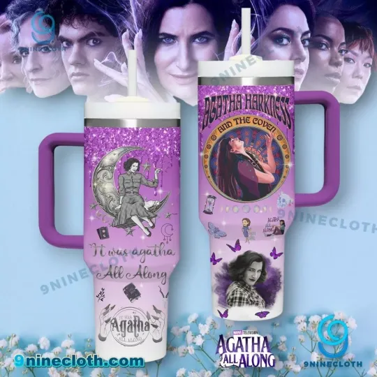 Agatha Harkness Agatha All Along 40oz Tumbler With Handle