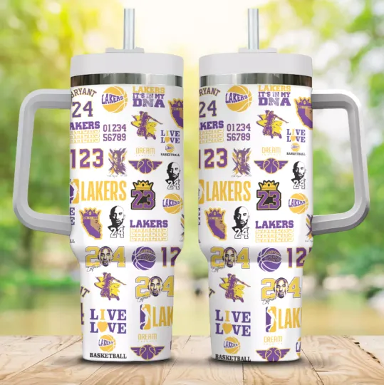 Discover Losangeles Lakers X Kobe Bryant Nba Custom Stanley Cup 40 Oz Tumbler