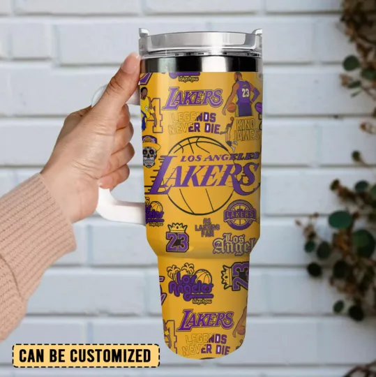 Discover Losangeles Lakers Basketball Nba Sport Custom Stanley Cup 40 Oz Tumbler