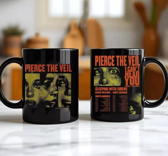 Discover Pierce The Veil I Can’t Hear You World Tour 2025 North America Tour Mug