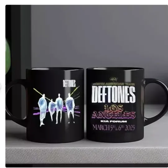 Deftone North America Tour 2025 in Los Angeles March 5 and 6 Coffee Mug