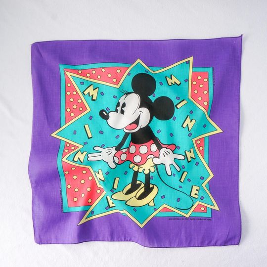 Minnie Mouse Vintage Disney Square Scarf | Mother's Day Gift Idea