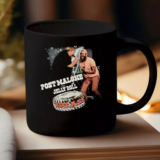 Post Malone and Jelly Roll 2025 Tour mug