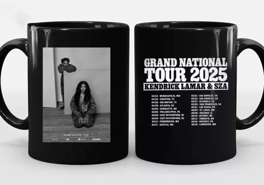 Grand National Tour Mug, Kendrick Lamar SZA Grand National Tour 2025 Mug