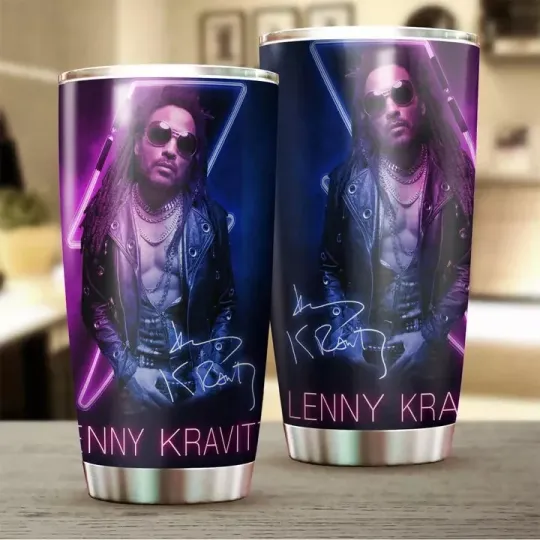 Lenny Kravitz Tumbler Cup hot tour 2025 size 20oz