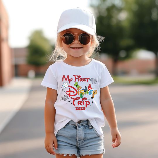 Discover My First Disney Trip Shirt 2025, Disneyland Shirt, Disney World Shirt, Custom Matching First Disney Trip T-Shirts, Disney Trip Shirts