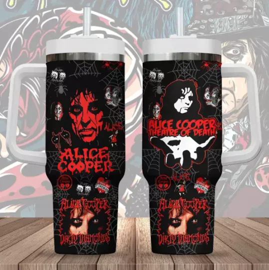 Discover Alice Cooper 40Oz Stanley Tumbler With Handle, Gift For Fans