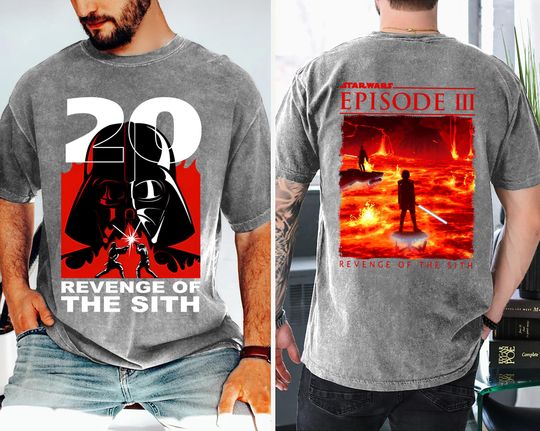 Starwars Revenge of The Sith 20th Anniversary Shirt, Vintage Anakin Skywalker Shirt, Starwars Episode III Tee, Darth Vader Shirt
