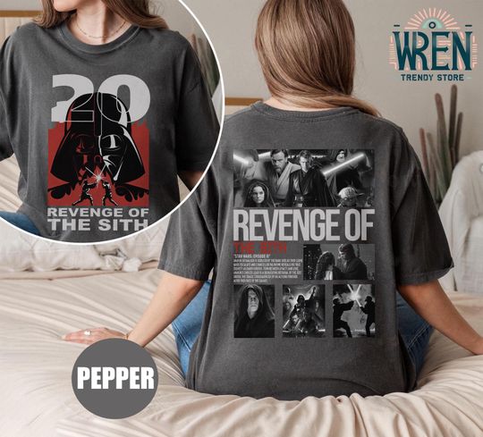 Starwars Revenge of The Sith 20th Anniversary Shirt, Anakin Skywalker Shirt, Starwars Episode III Revenge of The Sith Tee, Darth Vader Shirt