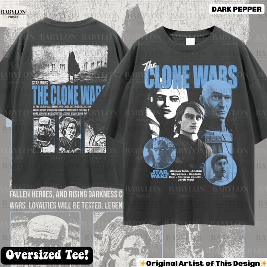 The Clone Wars Shirt Star Wars Vintage Ahsoka Tano Tee Retro Anakin Skywalker Shirt Rex Star Wars Fan Disneyland Trip Shirt