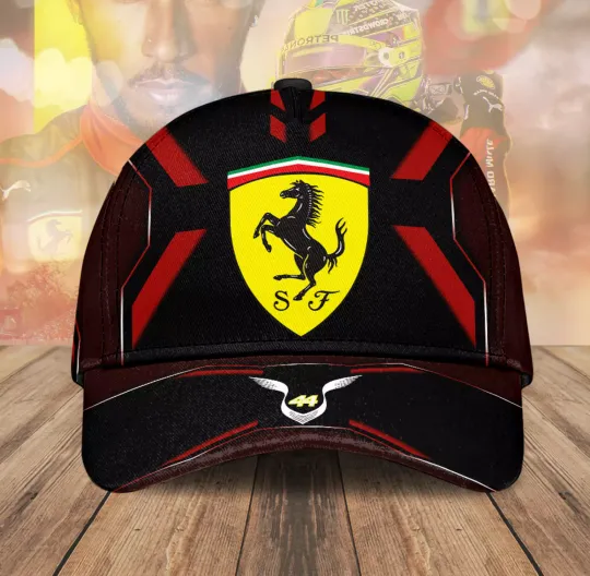 Le*wis Ham_ilton X Scuderia Ferr*Ari Classic Hat Cap For Fans