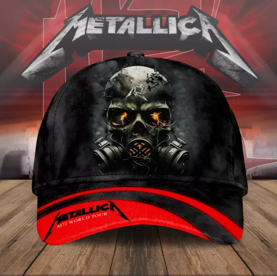 Discover Meta*Llica Band Skull Classic Cap For Fans