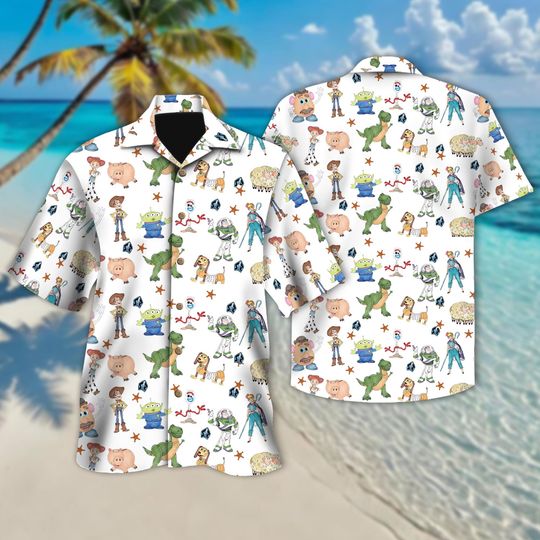 Trendy Toy Story Hawaiian Shirt, Magical Castle Hawaiian Shirt Woody Buzz Lightyear Button Up Shirt, Best Hawaii Shirt For Toy Story Lovers