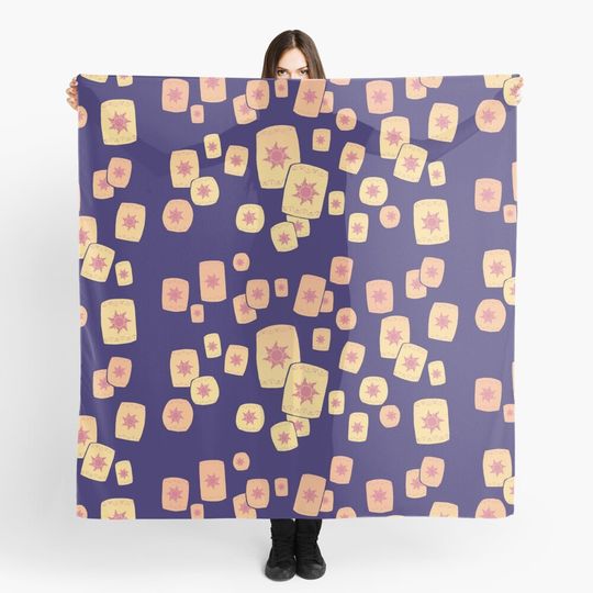 Floating Lanterns Gleam Scarf
