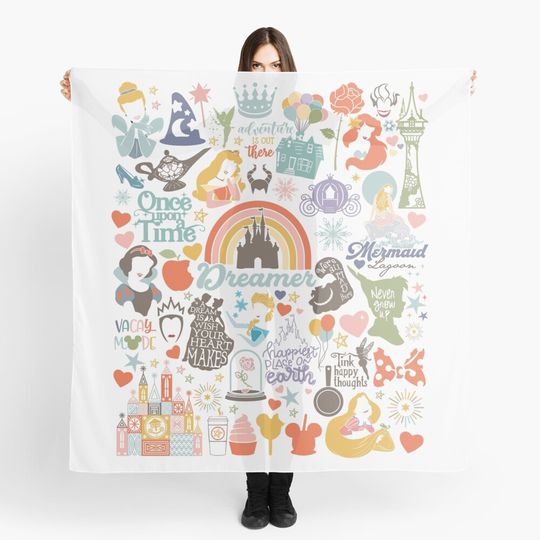 Vacay Inspired Vacation Graphic Tee Scarf