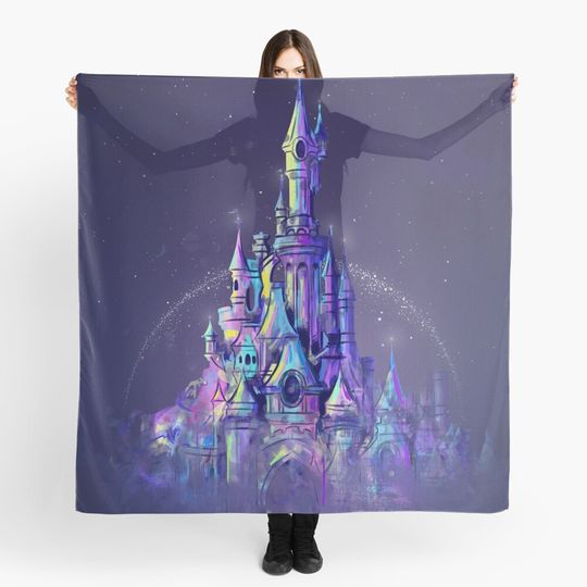 Discover Magic Princess Fairytale Castle Kingdom Scarf
