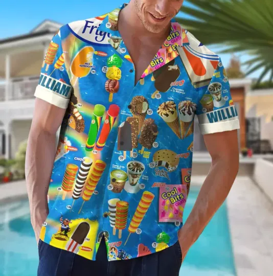 Personalized Ice Cream Hawaiian Shirt