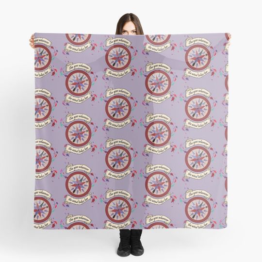 Discover The Wind quote Scarf