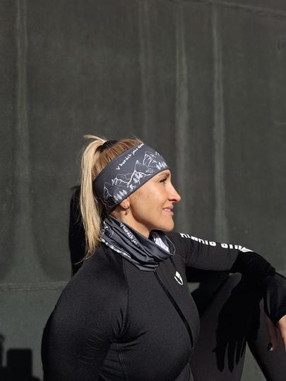 Discover Sports headband- Mountains - workout sweatbands /Outdoor Accessories/ headwear/ hairband/ hair accessories / messy bun/ kulishak/ hiking