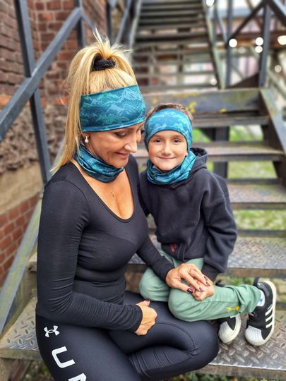 Sports headband #21 - Mountains- workout sweatbands /headwear/ hairband/ hair accessories / clothing women/ messy bun/ kulishak/for him