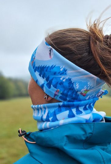 Discover Winter Microfleece headband - Winter sport- headwear, hairband, hair accessories, clothing women, headband, for sports, colours, hairbun,