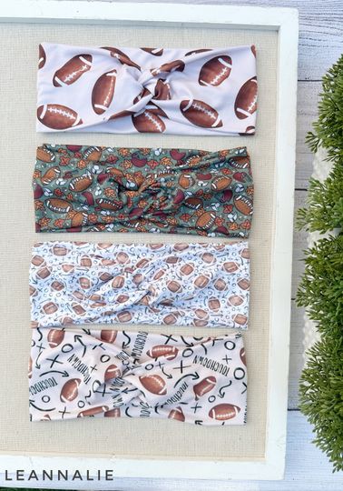 Discover Football Twist Headband, Football Headband, Football Lover, Football Gift, Sports Headband, Headband, Football, Gift for Sports Lover, Gift