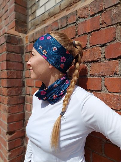 Sports headband #15 - workout sweatbands/ Outdoor headwear/ hairband / hair accessories/ clothing women/ messy bun/ sport / gift for her