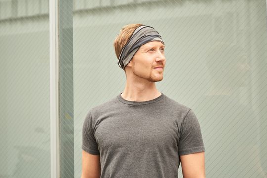 Tie Dye Infinity Hippie Headband, Yoga Hairband, Sports Running Fitness Head Wrap, Bandana Hair Band, Hand Dyed Wide Design, Men Women