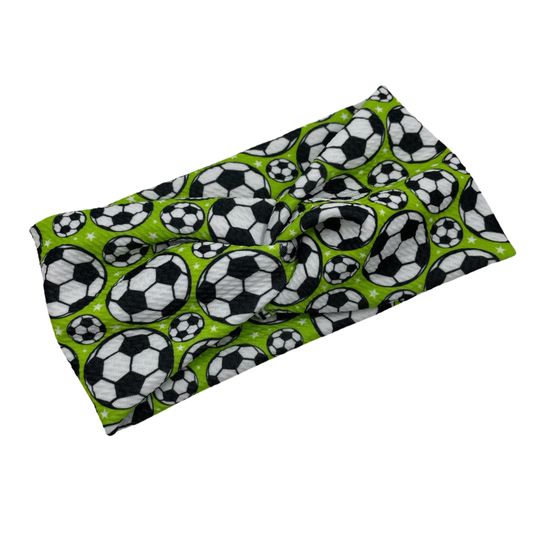 THE MANCHESTER FC Headband l Soccer Headband l  Green Soccer Headband l Comfortable Soft Headband l Soccer Ball Headband | Gifts for Her