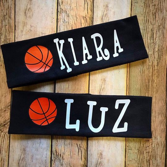 Basketball Headband, Sports Headband, Personalized Basketball Headband, Basketball Hair Accessories, Girls Hair Band, Basketball Team Gift
