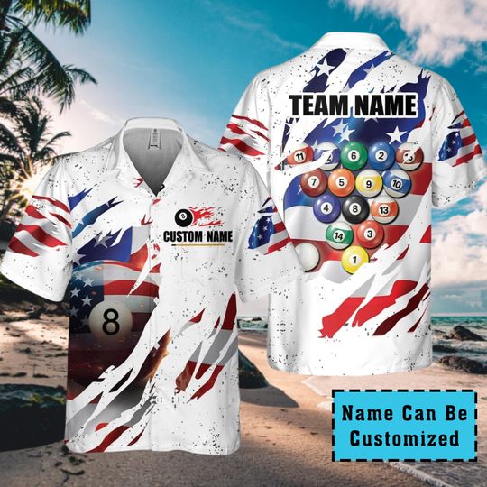 Discover Personalized Billiards Team Hawaiian Shirt, Bachelor Party Outfit, Best Gifts for Men, Pool Player Hawaii Shirt, Gift For Billiard Lovers