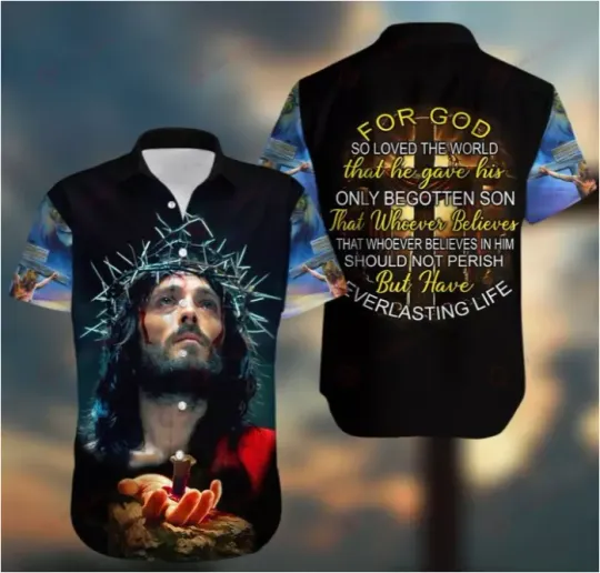 Discover I BELIEVE IN GOD JESUS SUMMER 3D Hawaii Shirt All Over Print Us Size Best Price