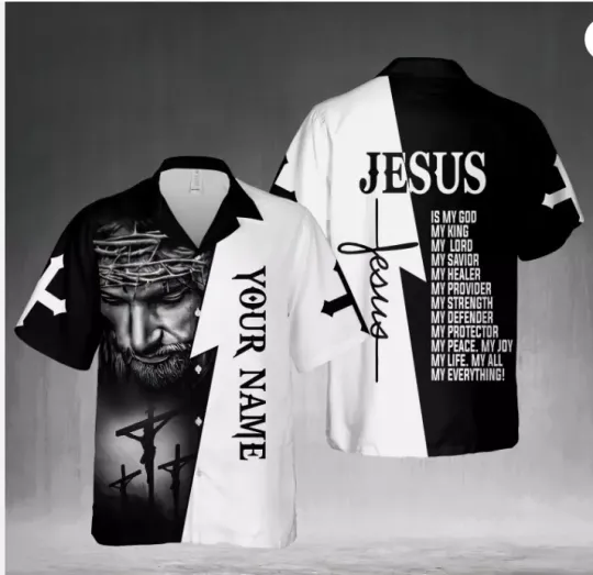 Discover Jesus Is my God Christian 3D HAWAII SHIRT HALLOWEEN GIFT CHRISTMAS GIFT US SIZE