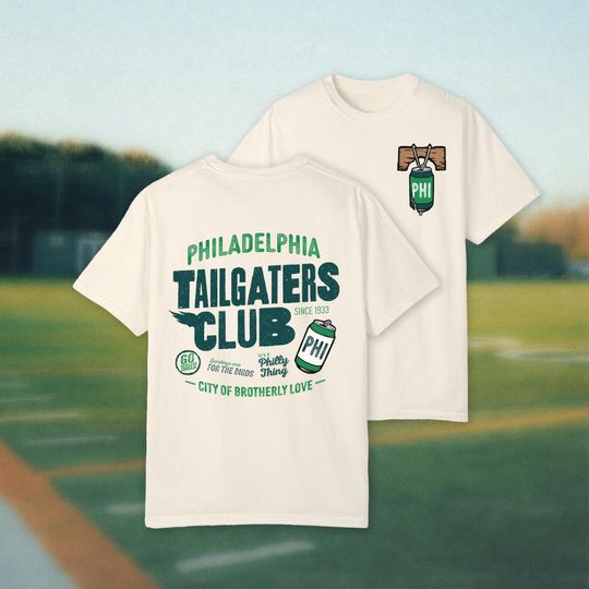 Philadelphia Tailgaters Club Shirt, Football Shirt, Womens Football Shirt, Men Football Shirt, Cool Football Shirt, Aesthetic Football Shirt