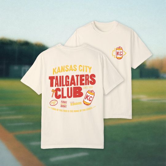 Discover Kansas City Tailgaters Club Shirt, Football Shirt, Womens Football Shirt, Mens Football Shirt, Cool Football Shirt, Aesthetic Football Shirt