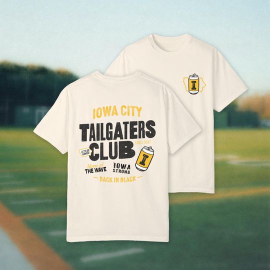 Discover Iowa City Tailgaters Club Shirt, Football Shirt, Womens Football Shirt, Mens Football Shirt, Cool Football Shirt, Aesthetic Football Shirt