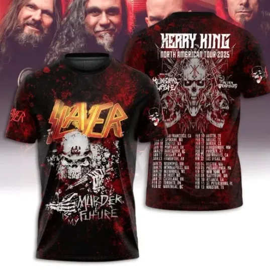 Discover S*Layer Kerry King North American Tour 2025 3D T-Shirt