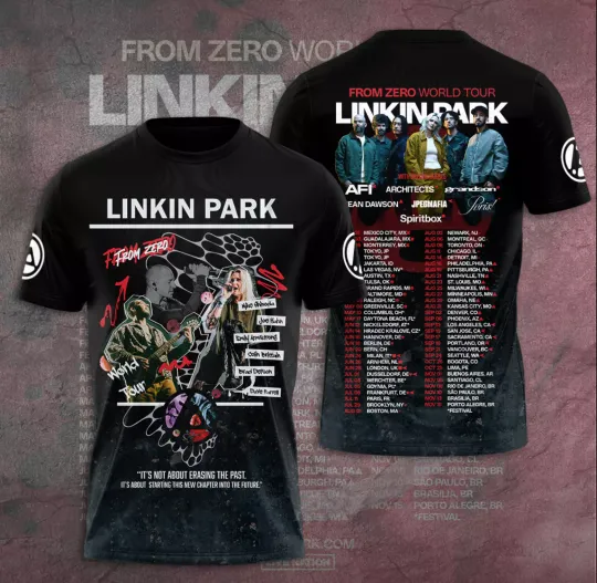 Discover Linkin Park 2025 From Zero To Hero 3D T-Shirt