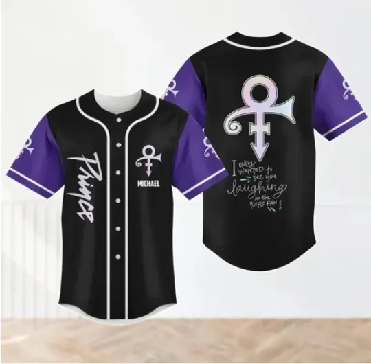 Custom Prince Purple Baseball Jersey, tour 2025 jersey