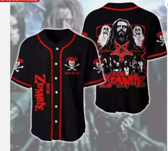 Personalized Rob Zombie Baseball Jersey