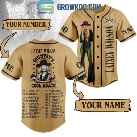 Discover Lainey Wilson Baseball Jersey, tour 2025 jersey
